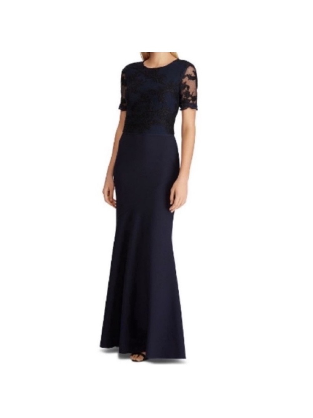 Like New Ralph Lauren Navy Lace
Bodice dress Size 10 $275